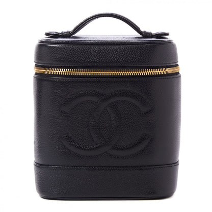 Chanel Caviar Vanity Cosmetic Case Black 1 of 8