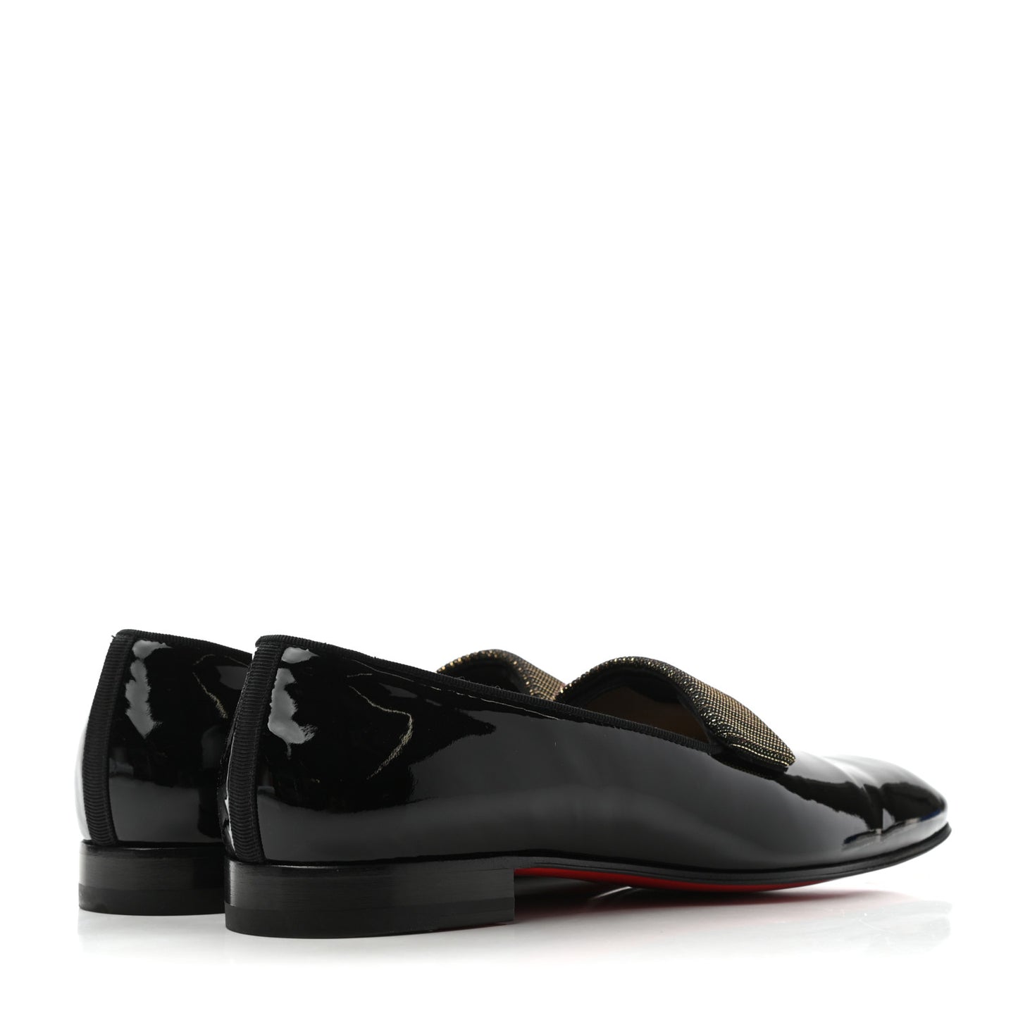 Patent Mens Vittorio Loafers 44 Black