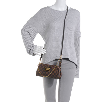 Louis Vuitton Damier Ebene Eva Clutch 2 of 8