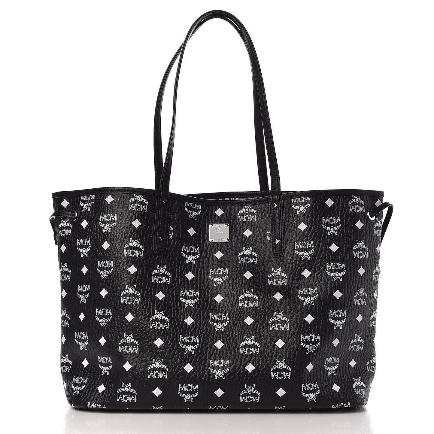 Visetos Medium Reversible Shopper Tote Black