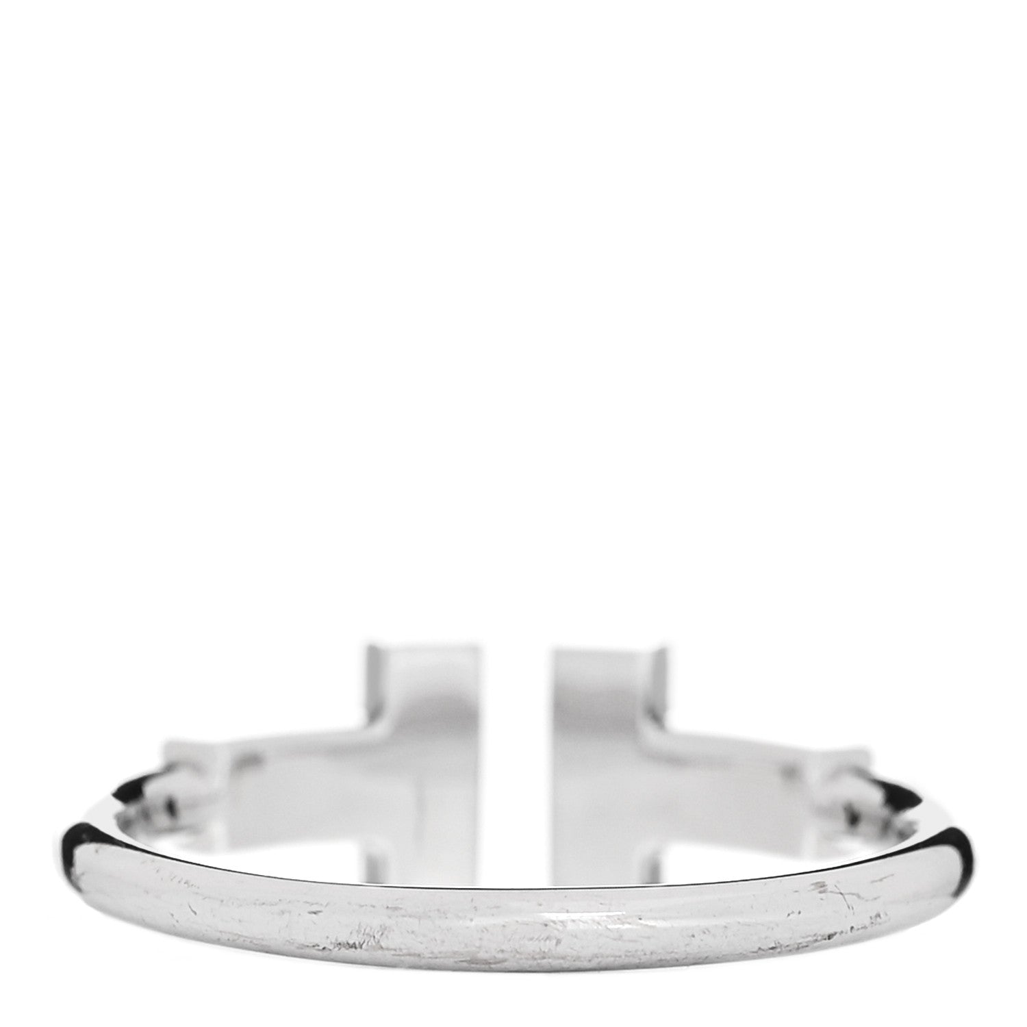 Tiffany 18K White Gold Diamond T Wire Ring 49 5 3 of 5