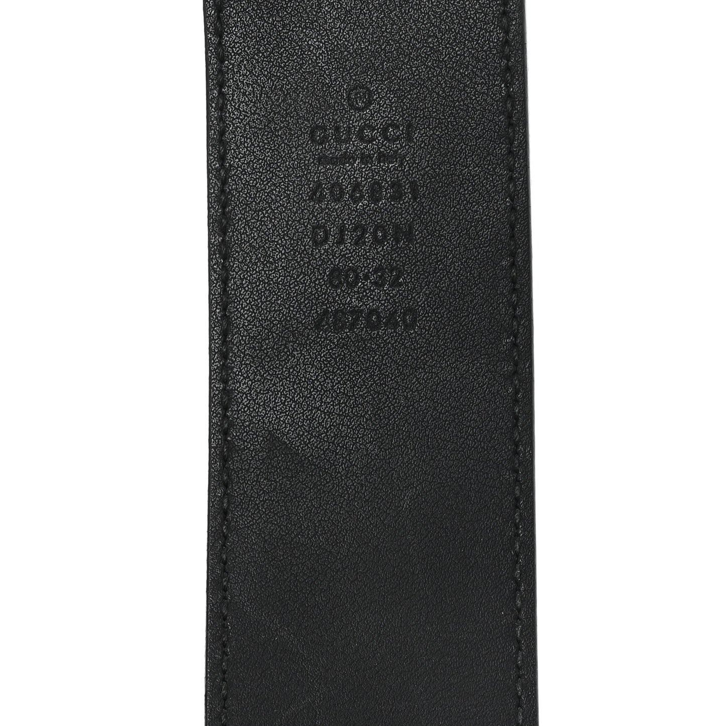 Textured Calfskin Double G 40mm Belt 80 32 Black