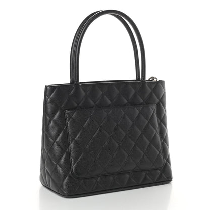 Chanel Caviar Quilted Medallion Tote Black 3 of 11