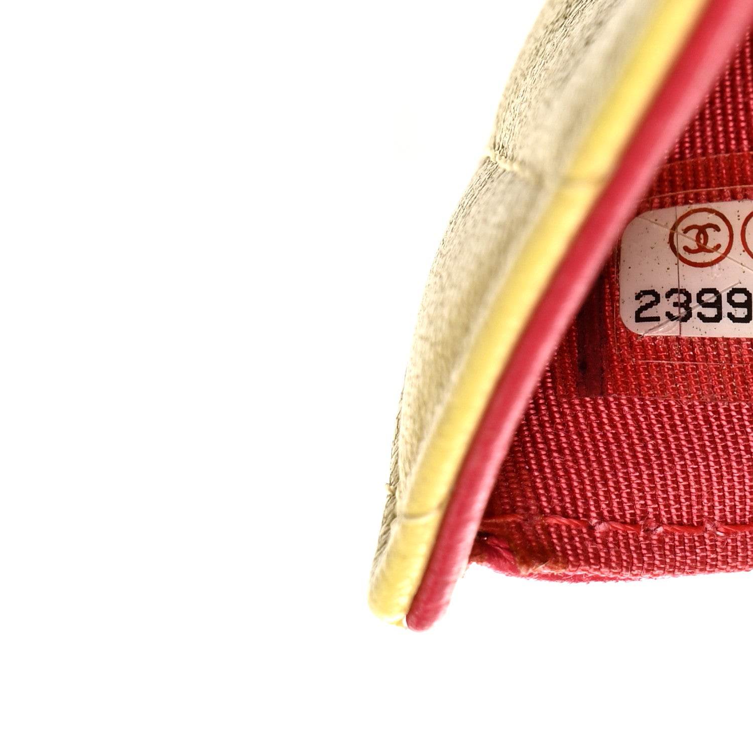 Chanel Sheepskin Chevron Quilted Reissue Compact Wallet Yellow 8 of 8
