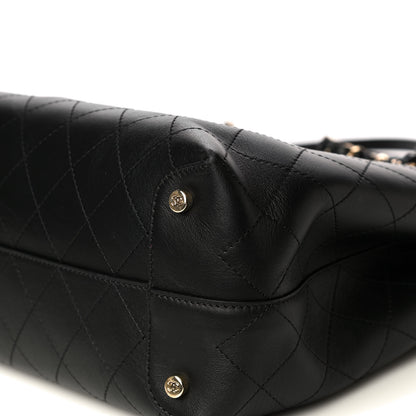 Chanel Calfskin Large Serial Shopper Tote Black 10 of 11