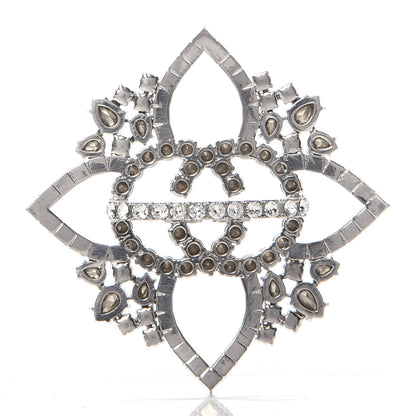 Gucci Metal Crystal Double G Ring Silver 4 of 5