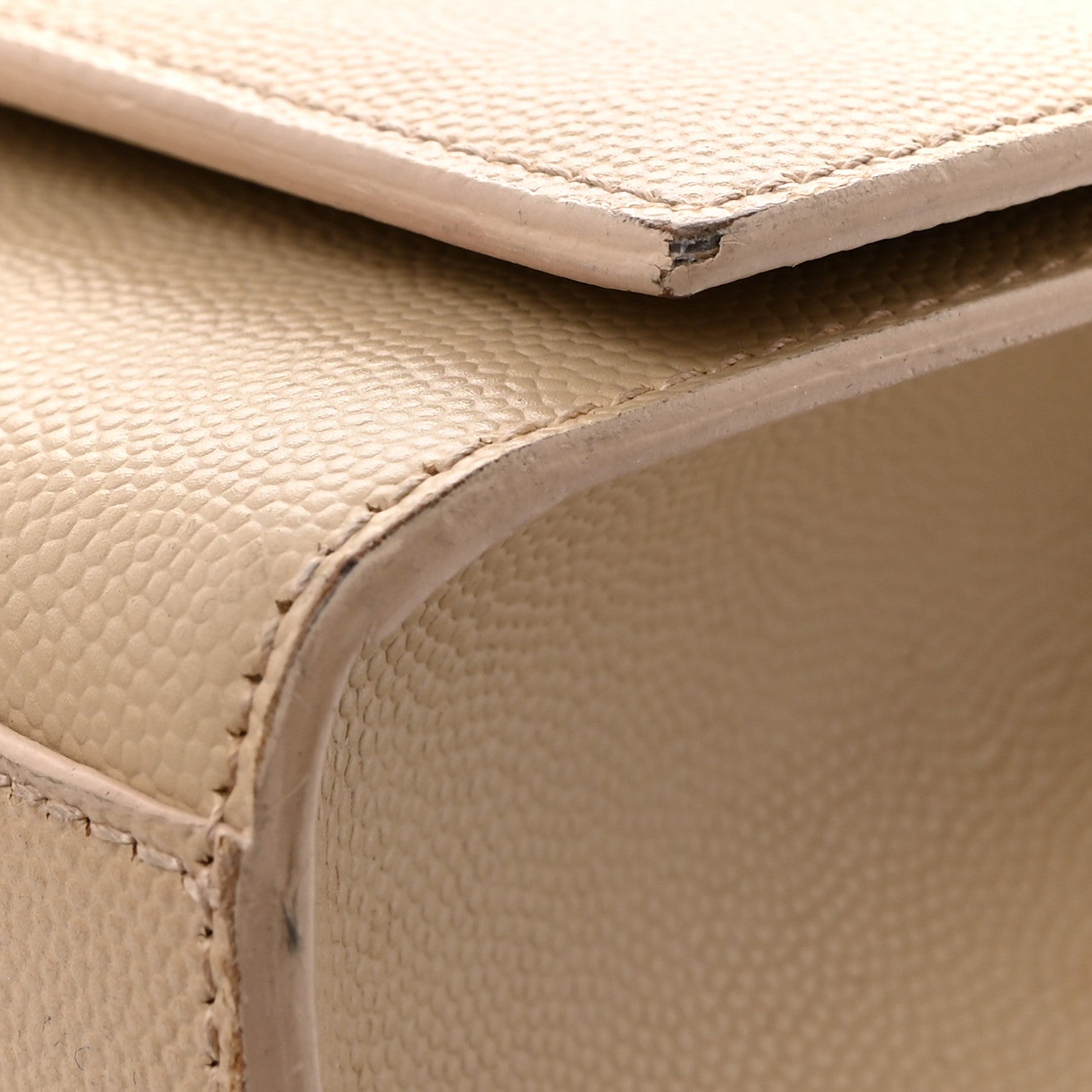Saint Laurent Grain De Poudre Medium Monogram Kate Satchel Nude Powder 18 of 19