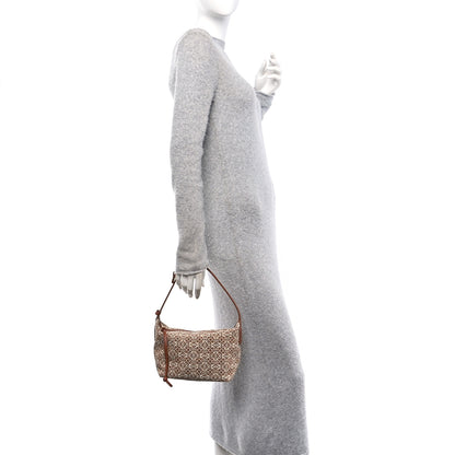Loewe Jacquard Anagram Calfskin Small Cubi Bag Tan Pecan 2 of 9