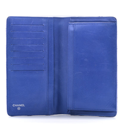 Chanel Lambskin Quilted Yen Wallet Dark Blue 5 of 8