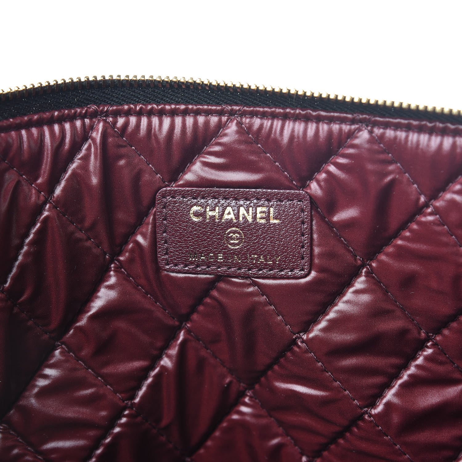 Chanel Lambskin Quilted Large Vintage Mademoiselle Cosmetic Case Black 6 of 7