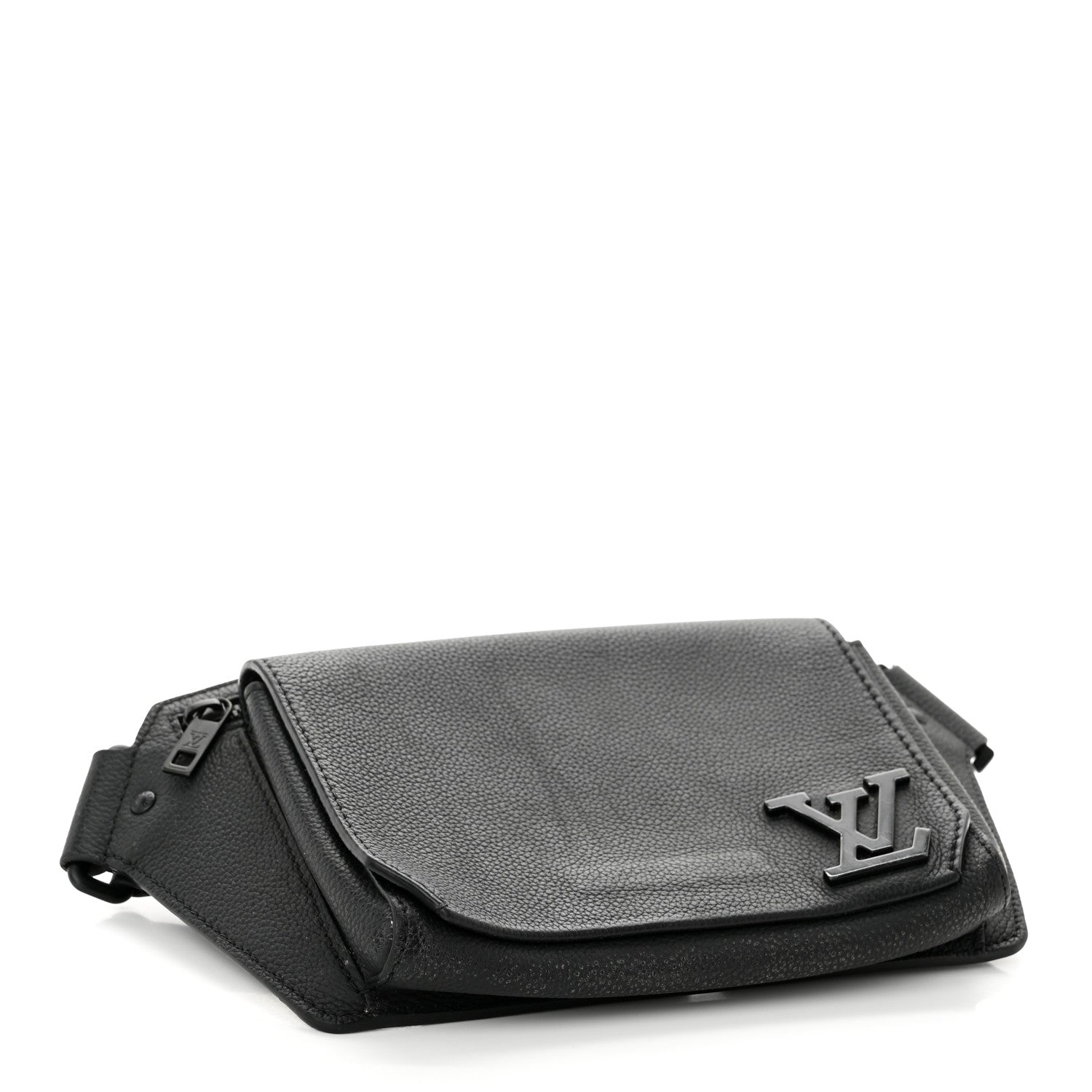 Louis Vuitton Grained Calfskin Aerogram Slingbag Black 4 of 10