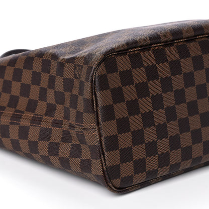 Louis Vuitton Damier Ebene Neo Neverfull MM Rose Ballerine 9 of 11
