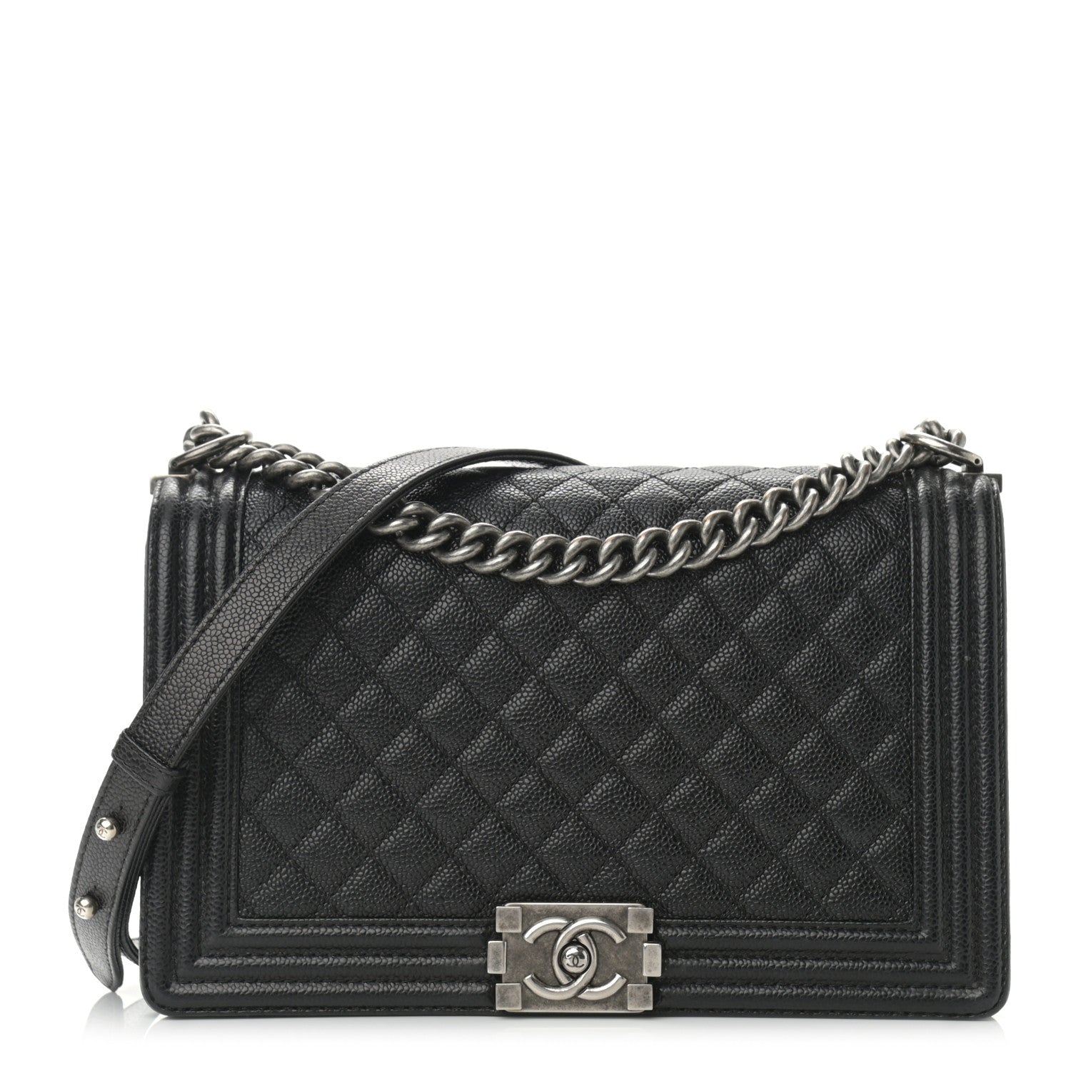 Chanel Caviar Quilted New Medium Boy Flap Black 1 of 10