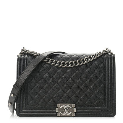 Chanel Caviar Quilted New Medium Boy Flap Black 1 of 10