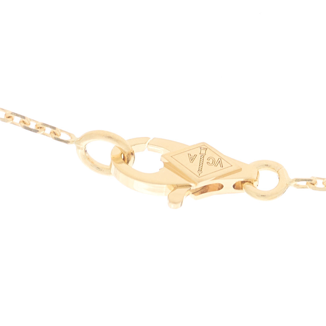 18K Yellow Gold Mother of Pearl Sweet Alhambra Pendant Necklace
