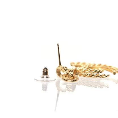 Chanel Metal CC Chain Drop Earrings Gold 5 of 9