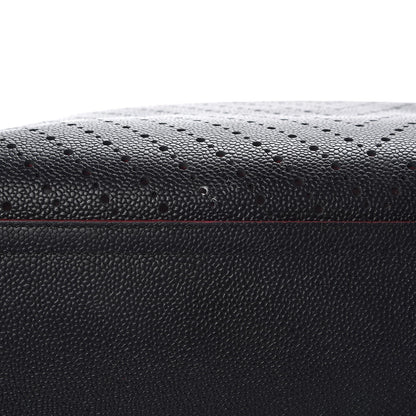 Chanel Perforated Grained Calfskin Large Shopping Tote Black 9 of 16