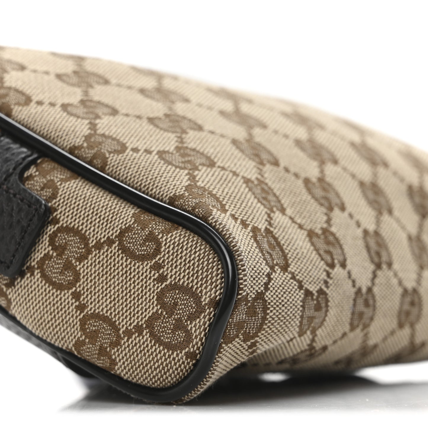 Monogram Dollar Calfskin Belt Bag Beige Ebony Testa di Moro Marrone Scuro