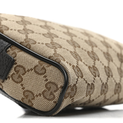 Gucci Monogram Dollar Calfskin Belt Bag Beige Ebony Testa di Moro Marrone Scuro 9 of 10