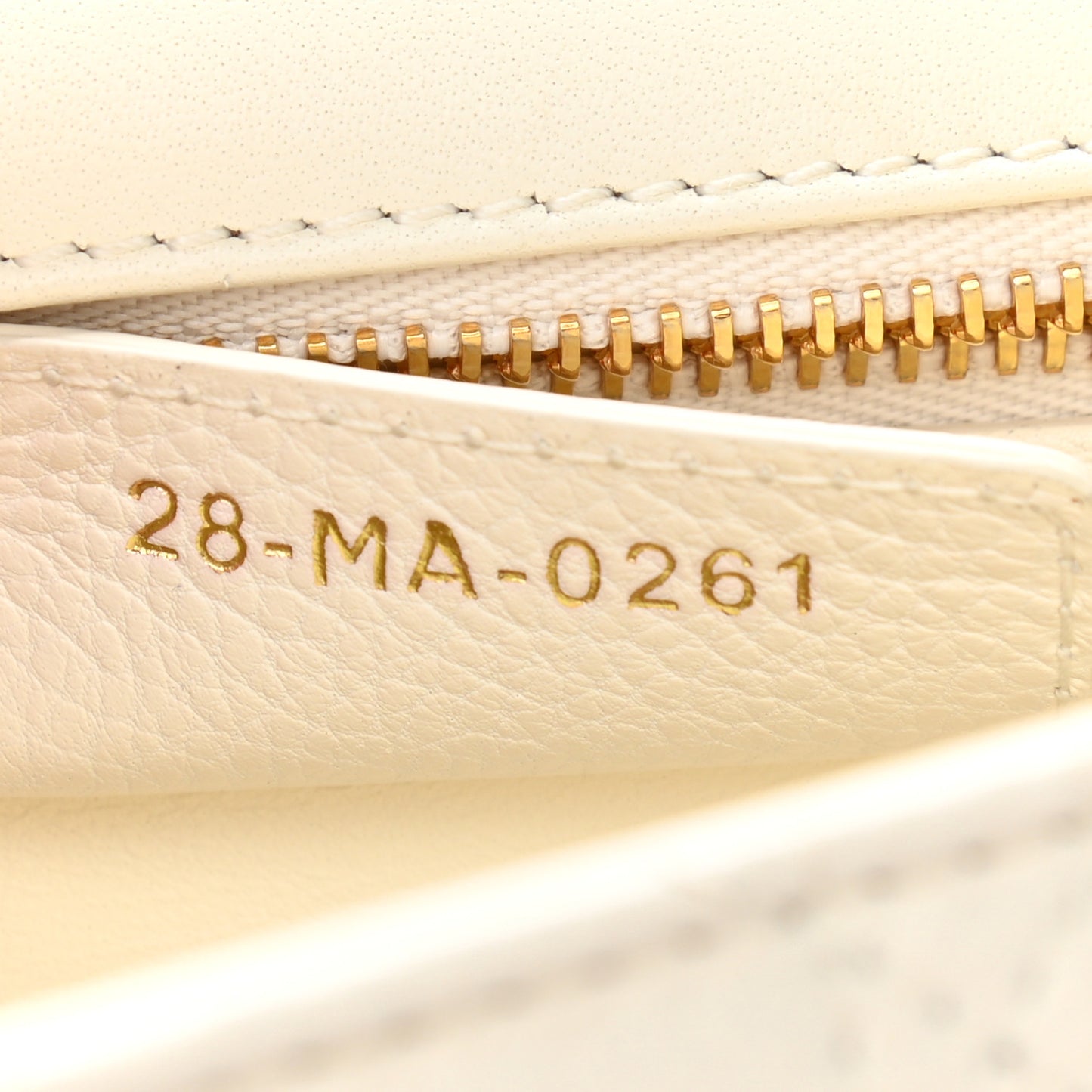 Lambskin Cannage Large Caro Bag Ivory