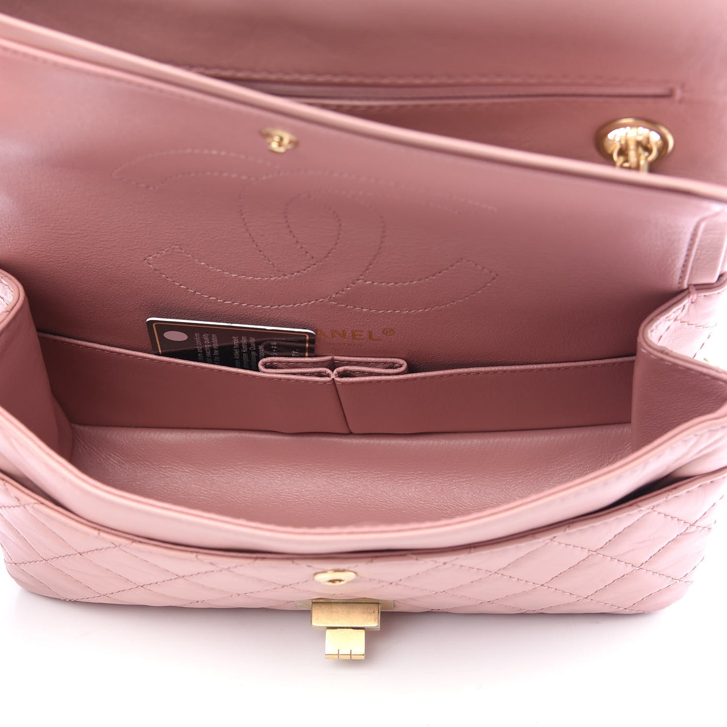 Aged Calfskin Quilted 2.55 Reissue 225 Flap Pink