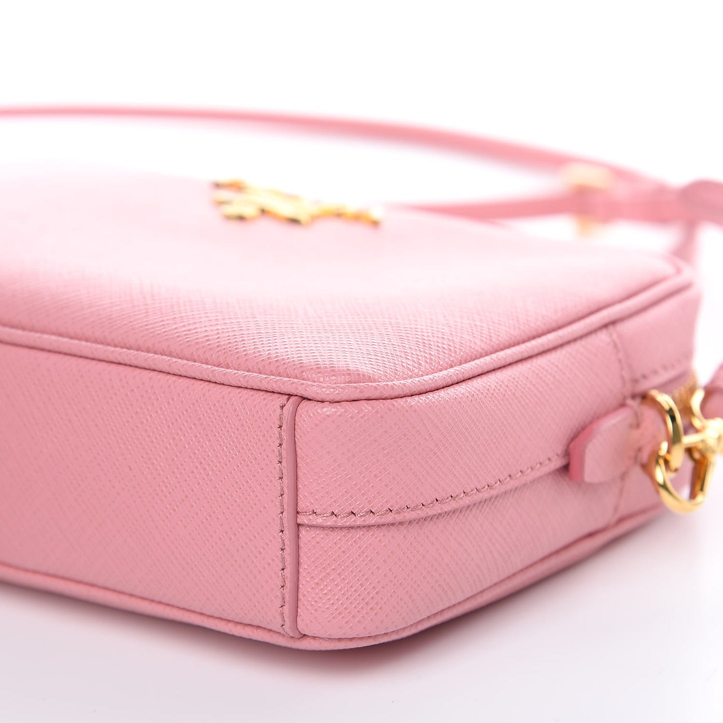 Saffiano Lux Small Camera Crossbody Bag Petalo