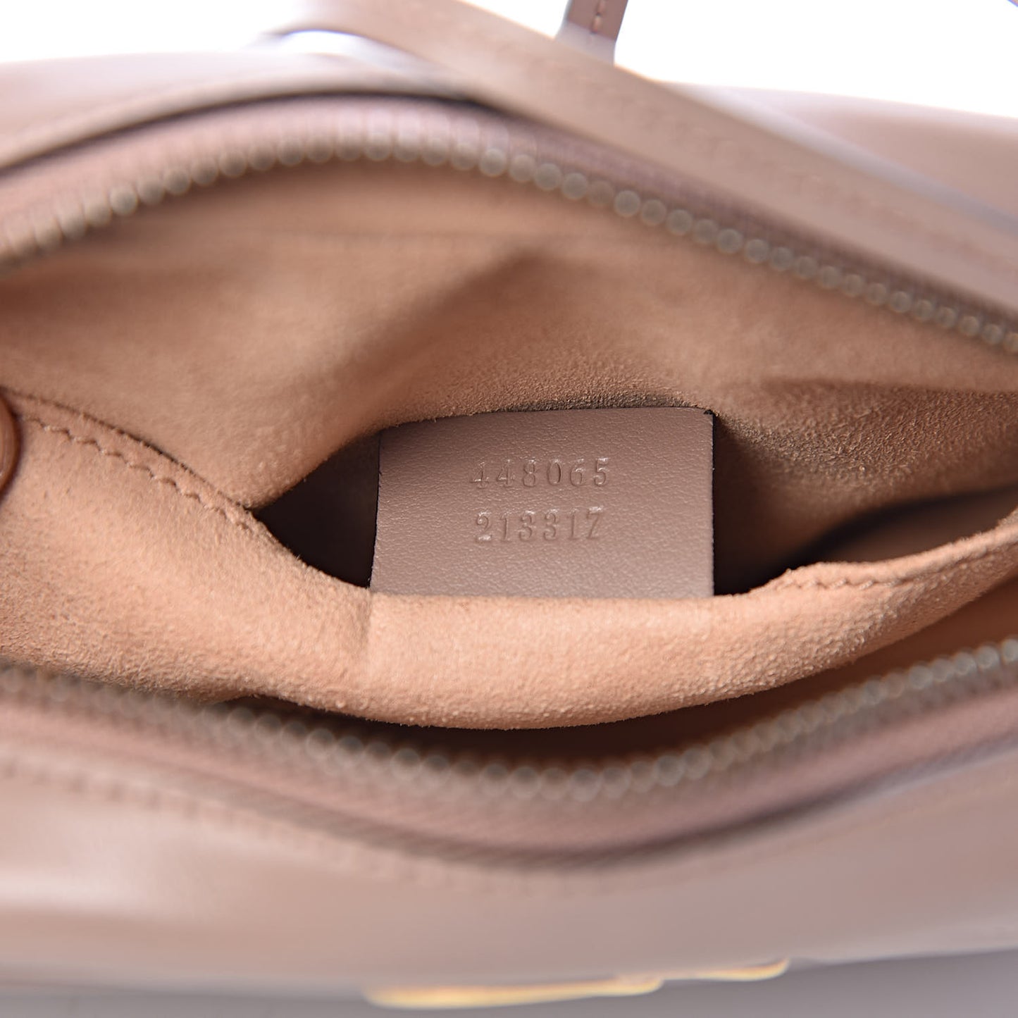 Calfskin Matelasse Mini GG Marmont Chain Shoulder Bag Porcelain Rose