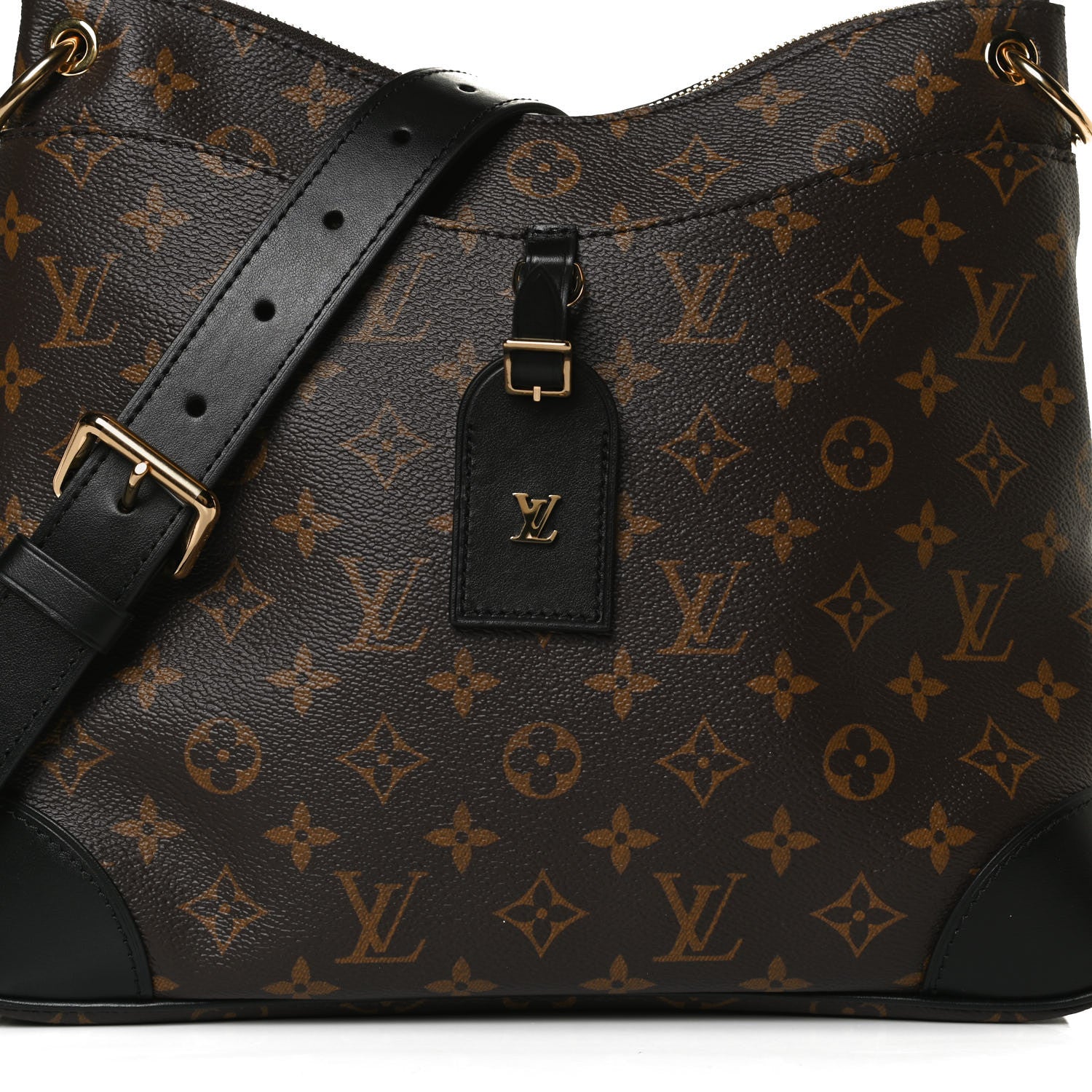 Louis Vuitton Monogram Odeon MM Black 4 of 13