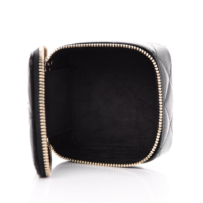Chanel Lambskin Quilted Jewelry Travel Case Black 6 of 8