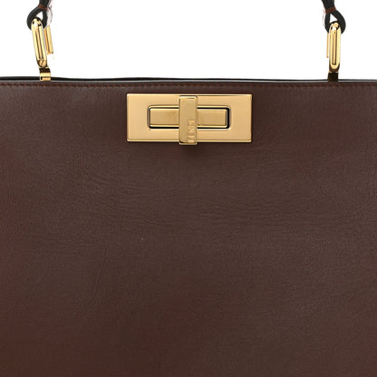Fendi Vitello Large Soft Peekaboo Brown 8 of 12