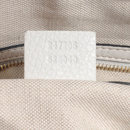 Gucci Leather Vintage Web Boston White 8 of 10