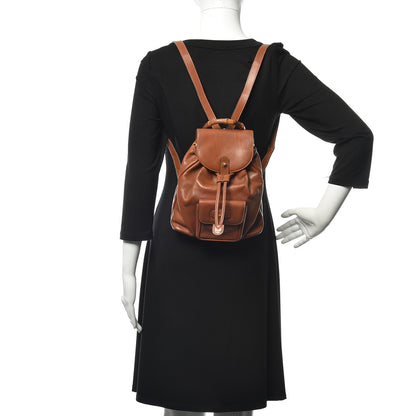 Gucci Calfskin Bamboo Mini Backpack Brown 2 of 12