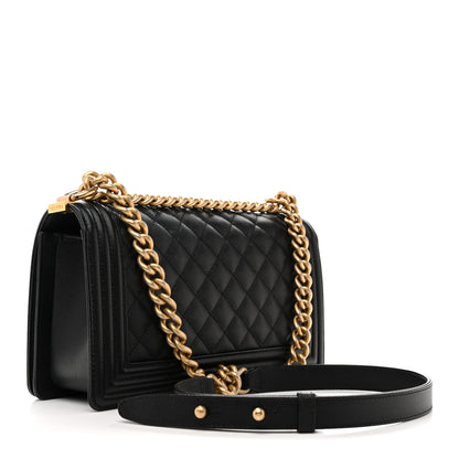 Chanel Caviar Quilted Medium Boy Flap Black 3 of 13