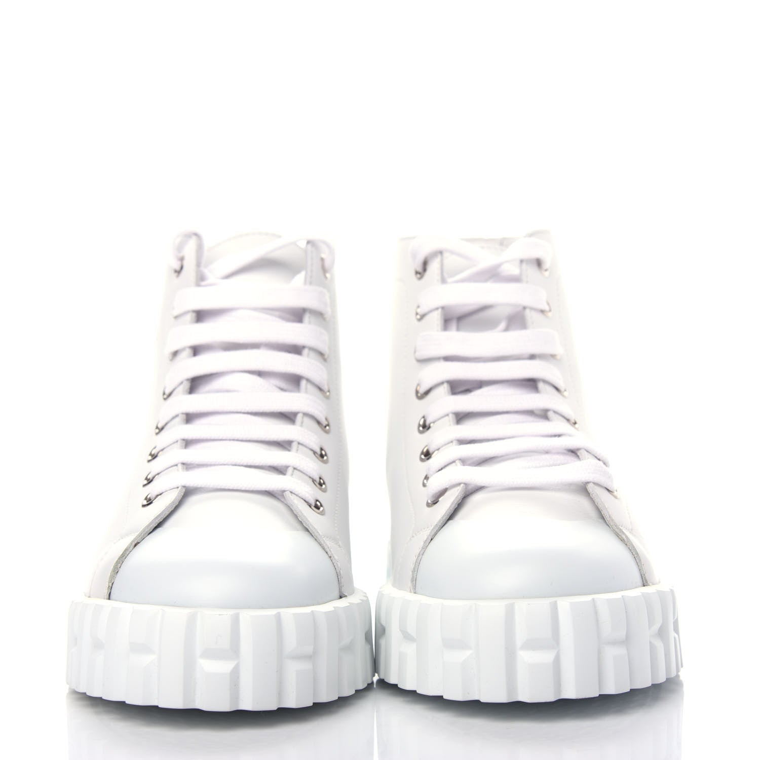Hermes Calfskin Womens Climb Sneakers 37 White 2 of 11