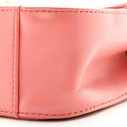 Chanel Lambskin Quilted Small Chain Infinity Top Handle Flap Pink 10 of 12
