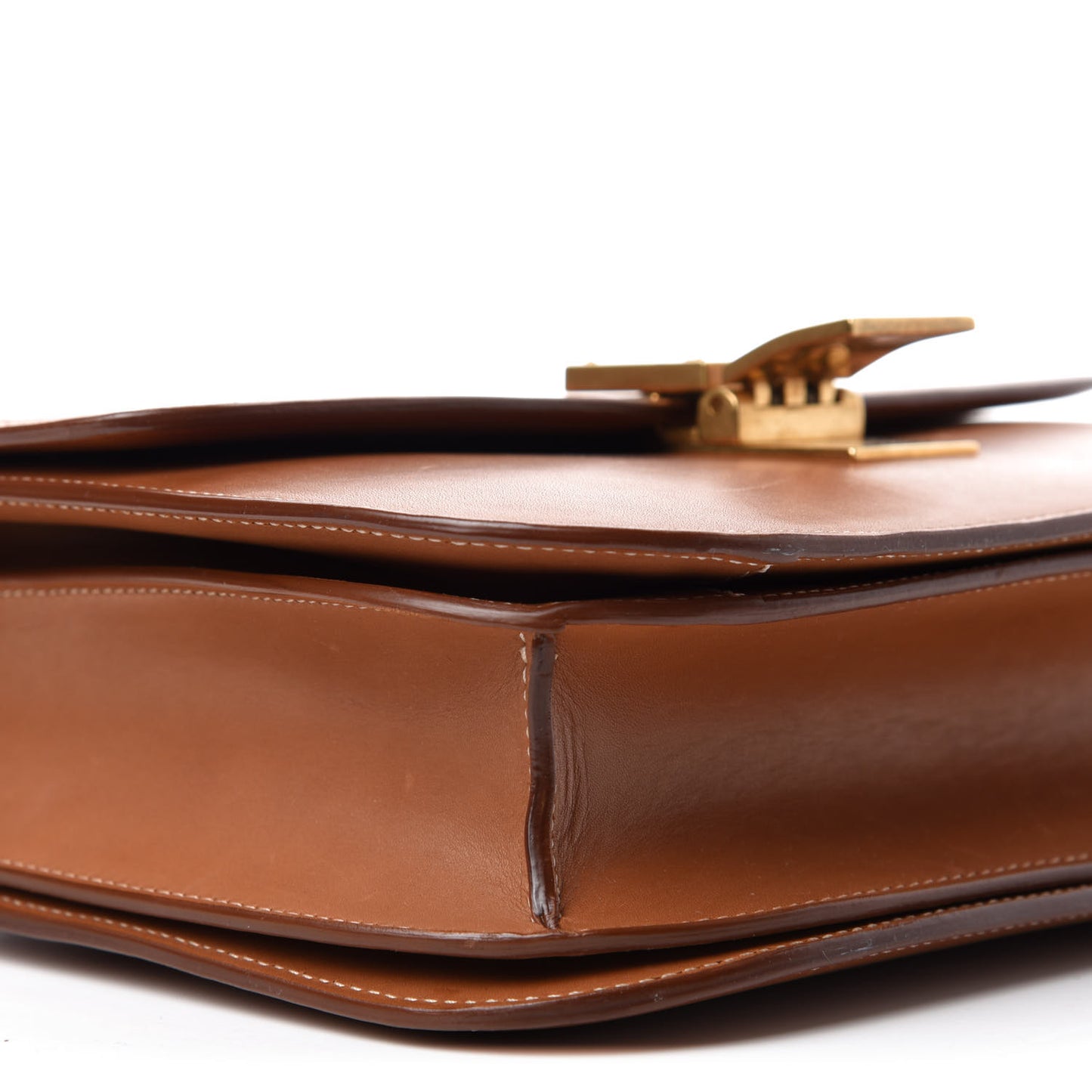 Smooth Calfskin Medium Classic Box Flap Bag Camel