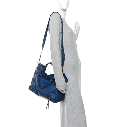 Balenciaga Agneau Classic Hardware Velo Bleu Cobalt Bleu Electric 2 of 10
