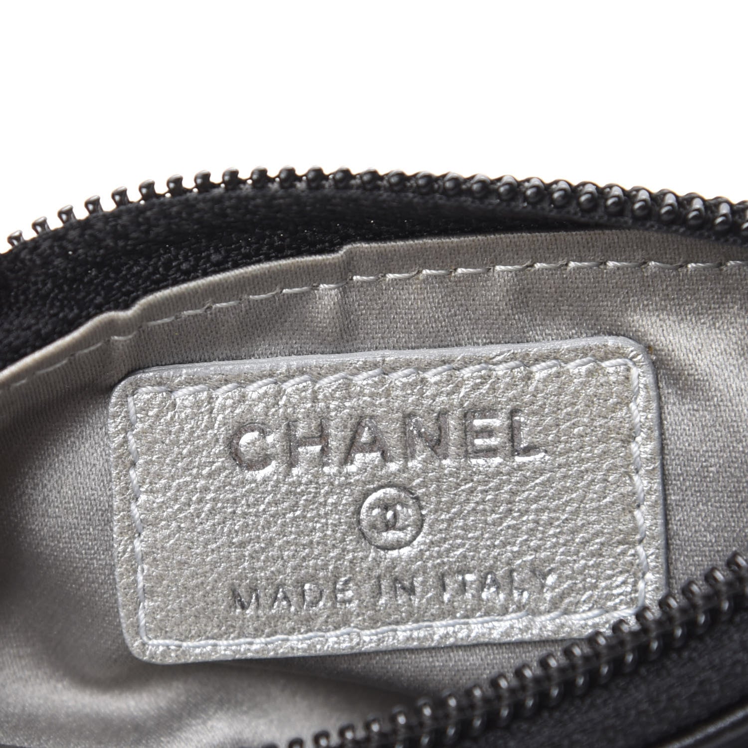 Chanel Lambskin Camellia Embossed Key Holder Case Black 6 of 8