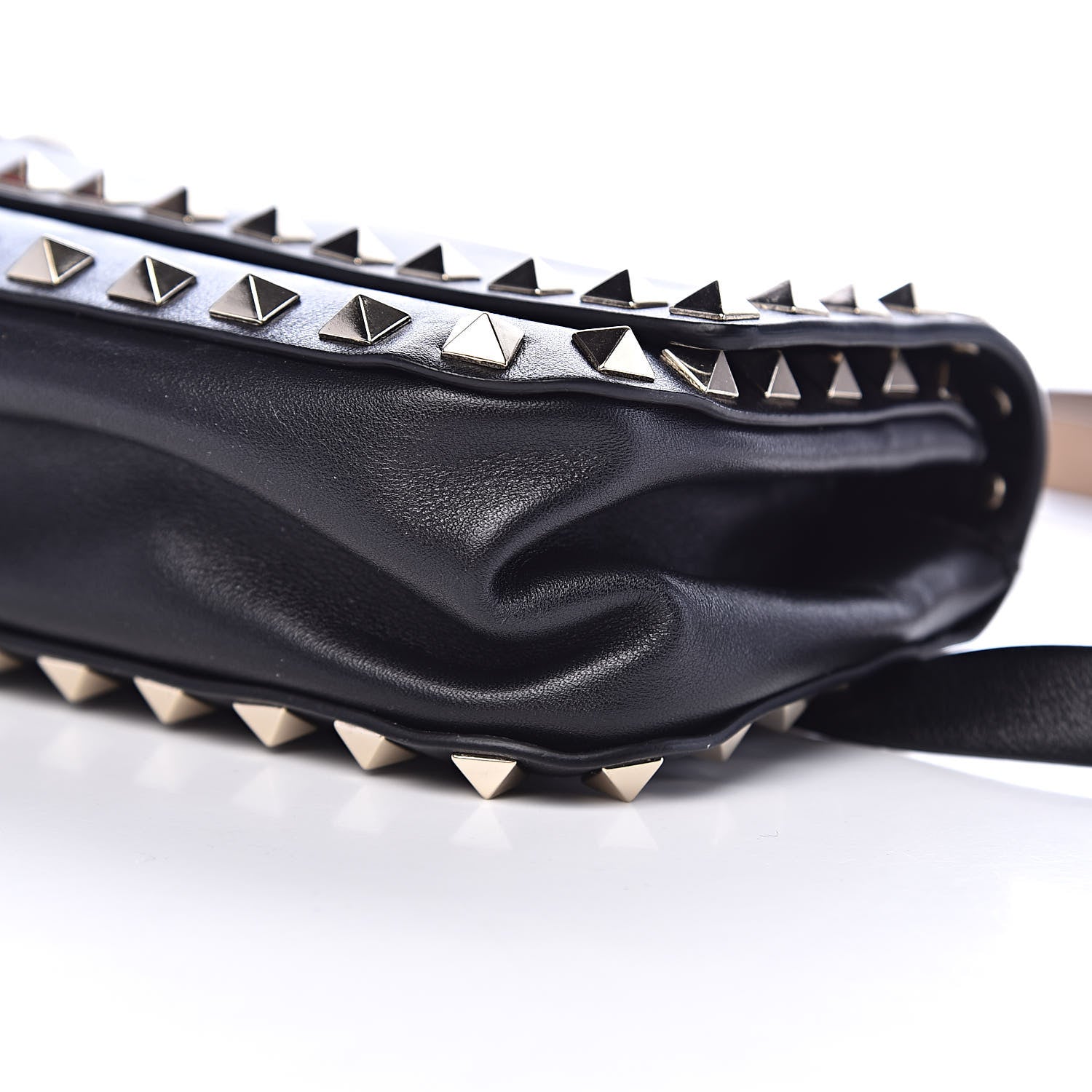 Valentino Garavani Calfskin Rockstud Belt Bag Black 10 of 12