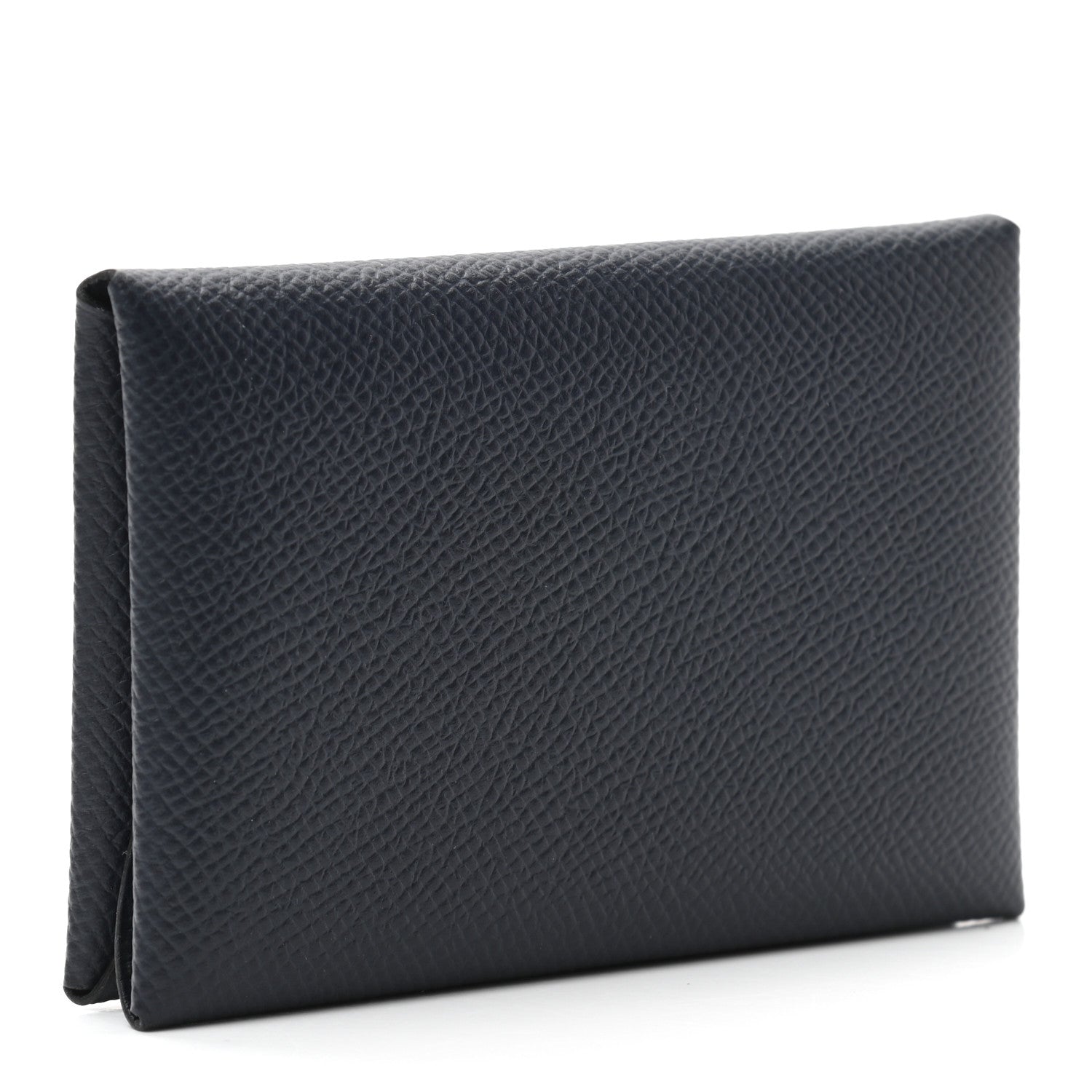 Hermes Epsom Duo Calvi Card Case Bleu Indigo 3 of 6