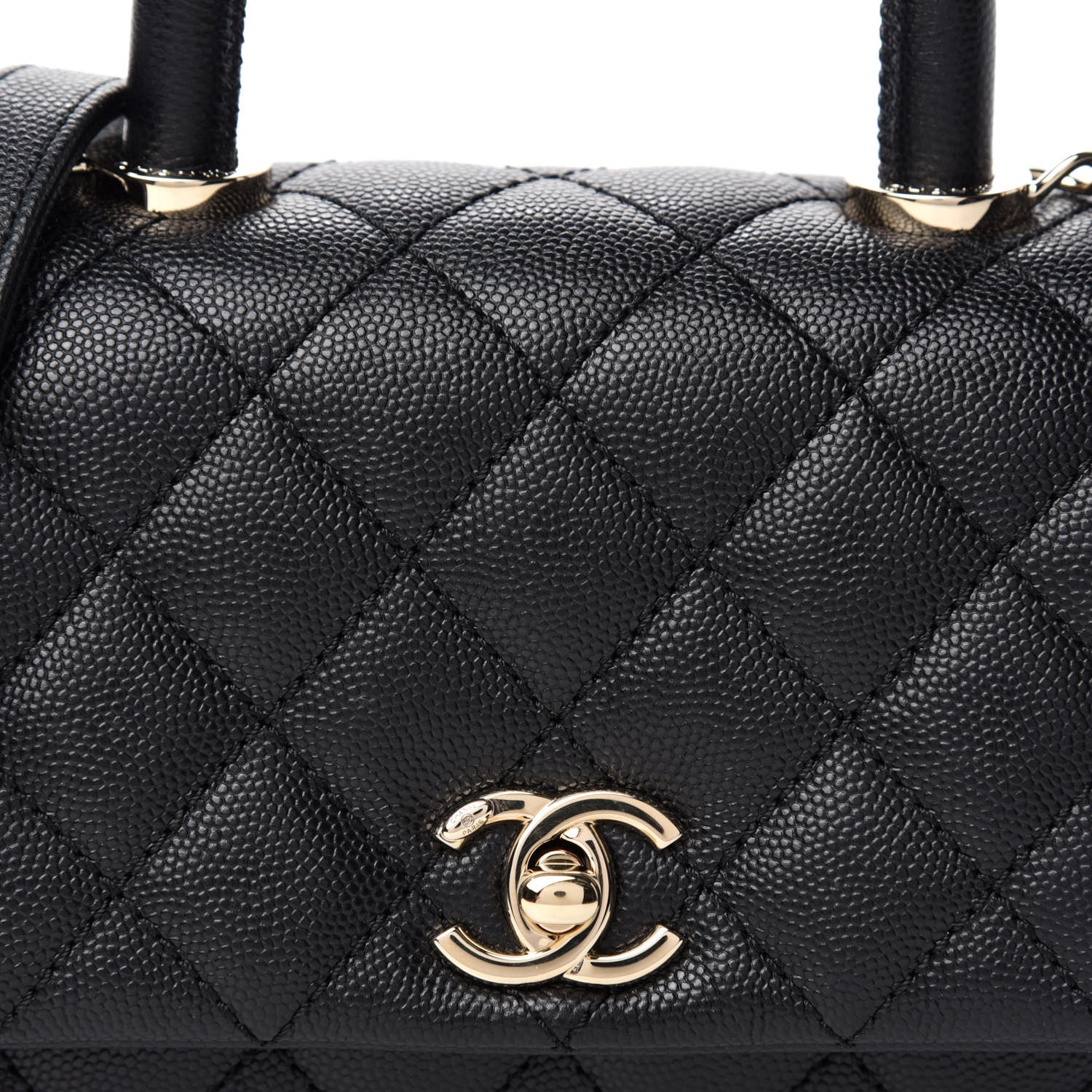 Chanel Caviar Quilted Extra Mini Coco Handle Flap Black 10 of 10