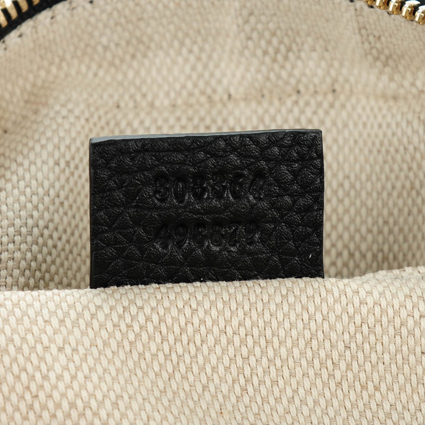Pebbled Calfskin Small Soho Disco Bag Black