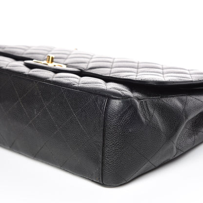 Chanel Caviar Quilted Maxi Double Flap Black 6 of 19