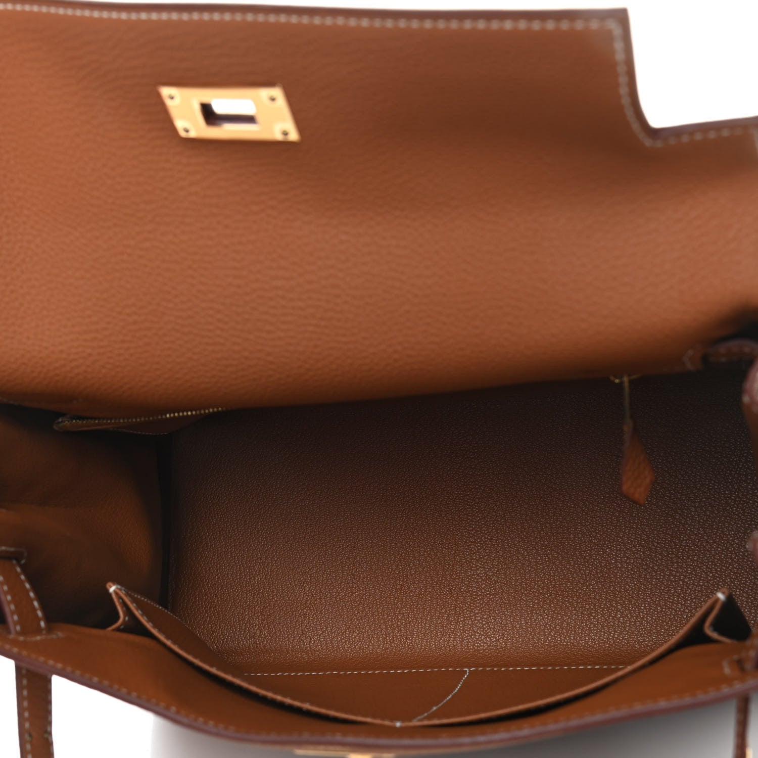 Hermes Togo Kelly Retourne 28 Gold 5 of 9