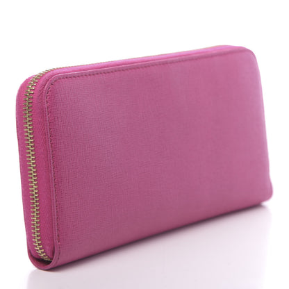 Fendi Vitello Elite Zip Around Wallet Ciclamino 3 of 6
