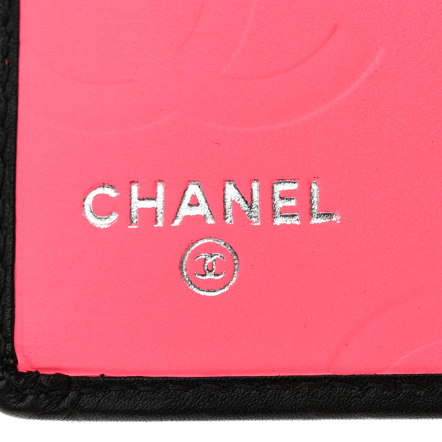 Chanel Calfskin Quilted Cambon Yen Wallet Black White 6 of 9
