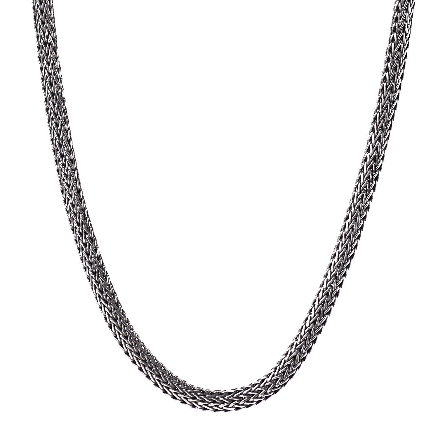 John Hardy Sterling Silver 7.5mm Classic Chain Necklace 1 of 5