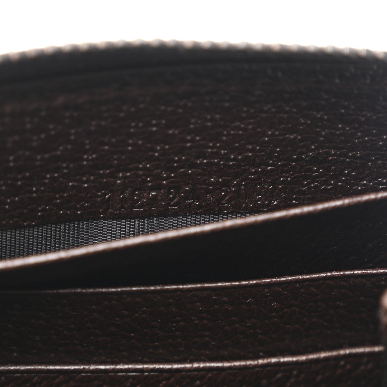 Gucci Monogram Metal Bar Zip Around Wallet Dark Brown 9 of 9