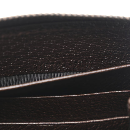 Gucci Monogram Metal Bar Zip Around Wallet Dark Brown 9 of 9