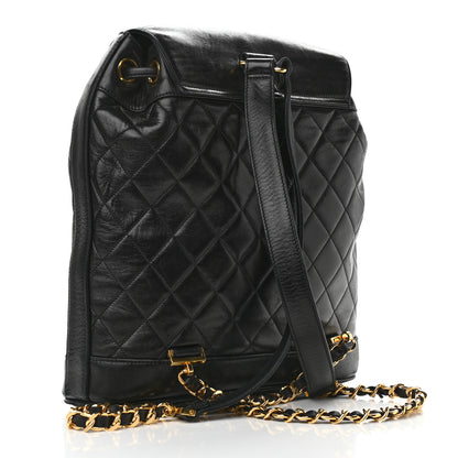 Chanel Lambskin Quilted CC Backpack Black 3 of 11
